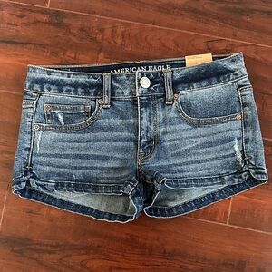 American Eagle Outfitters Dark Blue Jean Shorts